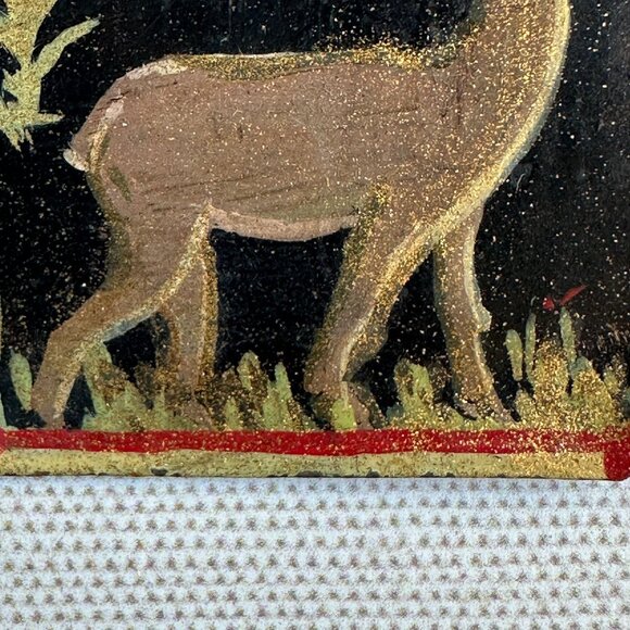 Vintage Kashmiri Gazelle Brooch - Picture 4 of 6